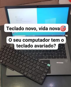 Substituímos teclado no computador