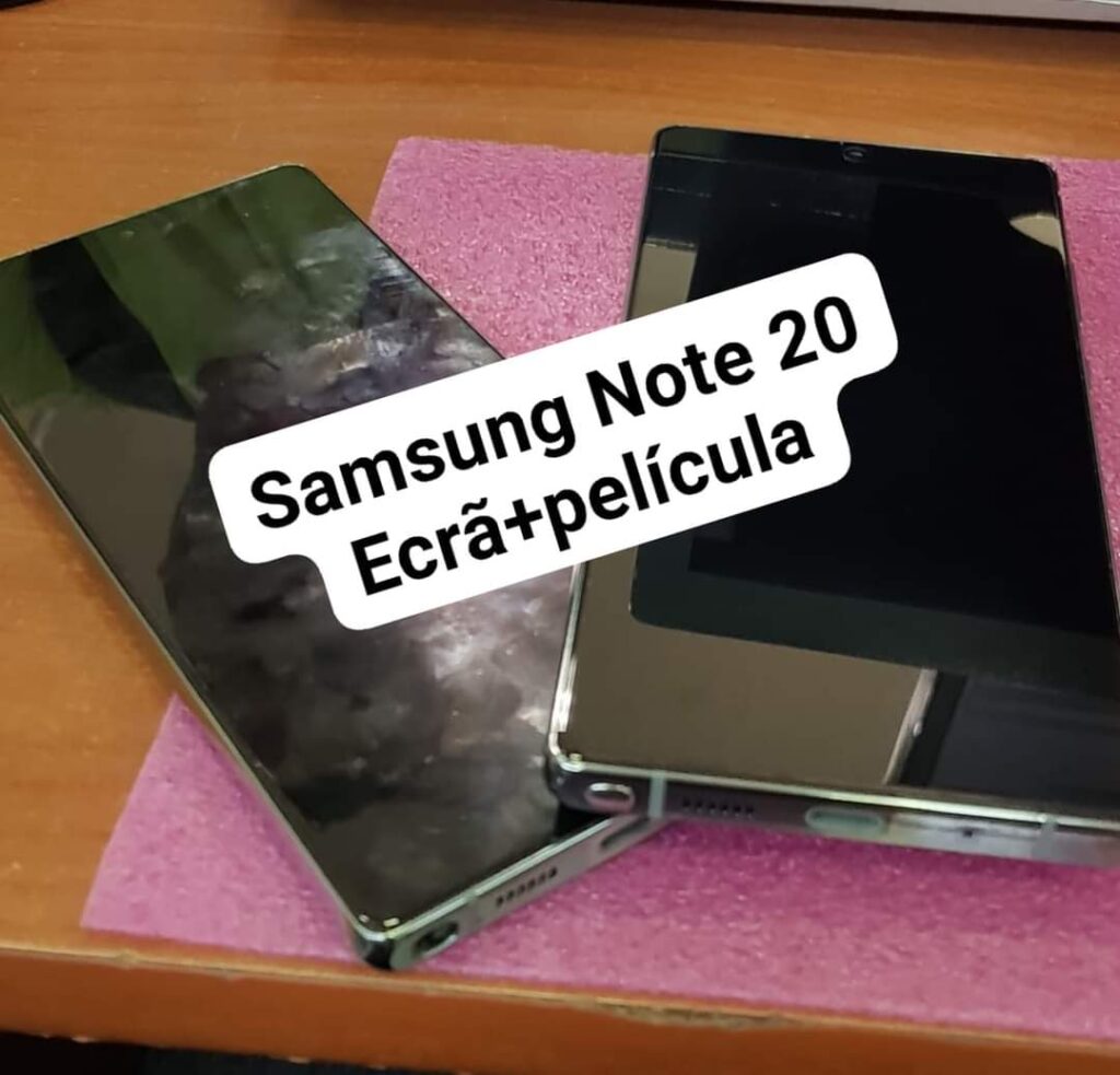 Samsung Note 20 ecrã e pelicula